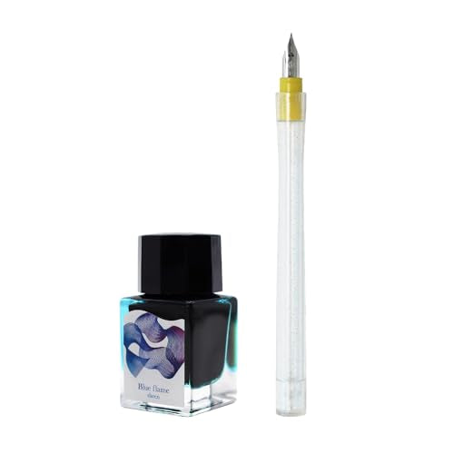 Sailor Fountain Pen Dip Pen Ink Set - Dipton+hocoro - Blue Frame/Scene Calligraphy 10-0251-701 - color: Blue Frame/Scene