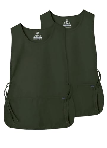 Adar Universal Cobbler Apron 2 Pack - Unisex Cobbler Apron - color: Olive, size: Standard