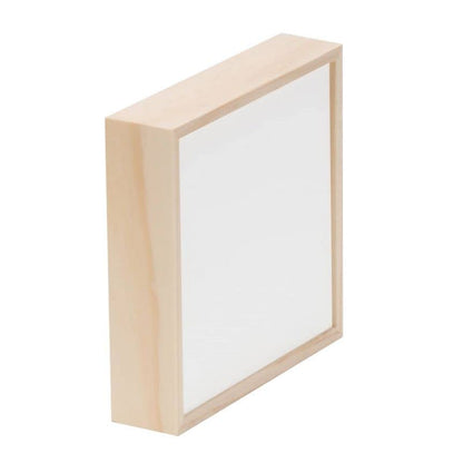 Da Vinci Pro Liquid Art Multi-Media Panel 24x24, 1-1/2" Deep Gesso Board with Natural Wood Frame, Raised Lip Wood Canvas Panel Ideal for Artists Using High Flow Acrylics and Alcohol-Based Dyes - size: 24x24"