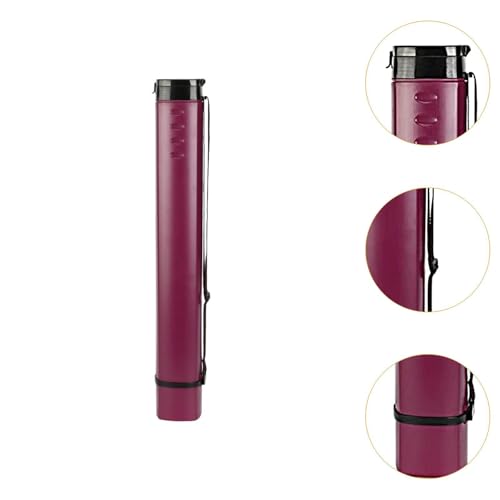 HouseVibe Extendable Poster Tube Telescoping Document Holder Blueprint Storage Case for Maps Painting Paper Art Supplies (1 Tube)- Deep Purple - color: Deep Purple