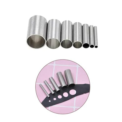 11PCS Polymer Clay Cutter Tool Set Acrylic Clay Roller with Acrylic Sheet Backing Board Clay Wire Texture Needle Detail Modeling Shaping Tool Round Shape Clay Cutters for Clay DIY Sculpting Craft