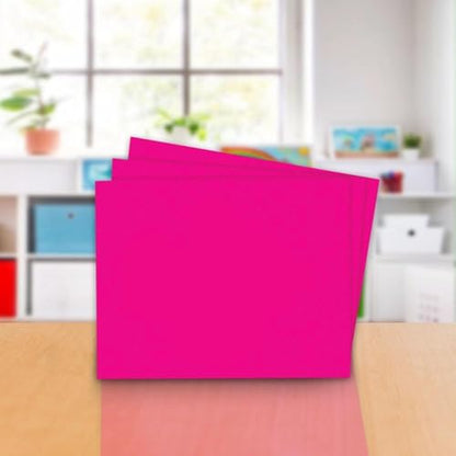 School Smart Railroad Poster Board Paper, 22 x 28 Inches, 4-Ply, White, Pack of 25 - color: Magenta, size: 4-Ply, Pack of 25