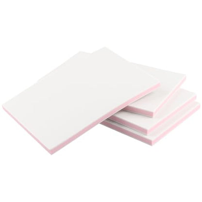 ZOENHOU 20 PCS 4 x 6 Inch White Pink Rubber Stamp Carving Blocks, Creative Soft Colorful Carving Tools for Rubber Stamps Engraving Crafts Supplies