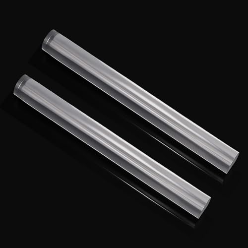 2pcs Acrylic Clay Roller, Plastic Clear Round Tube Roller Pin Polymer Clay Tools for DIY Handmade Crafts Handmade Art Supplies