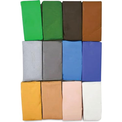 Sculpey III: Polymer Clay: Multipack Naturals - (12) 1oz Packs- Oven Bake Clay, 12 Colors, Non-Toxic, Sculpting, Create Jewelry & Crafts, Art Supplies