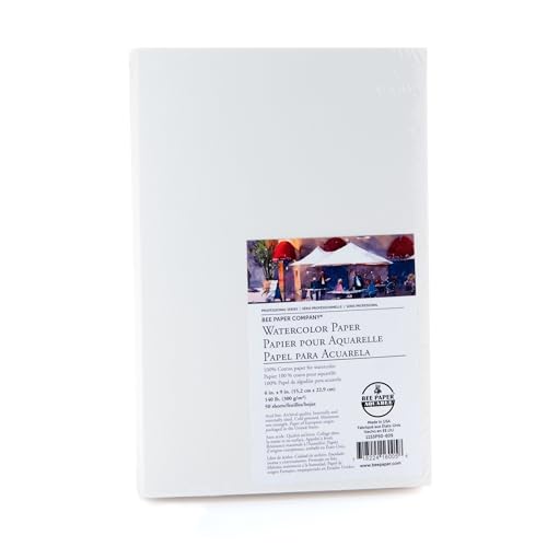 Bee Paper Company Watercolor Paper 100% Cotton Roll - size: 36-inch x 5-yard Roll