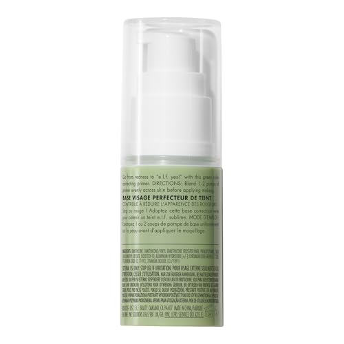 e.l.f. Tone Adjusting Face Primer, Makeup Primer For Neutralizing Uneven Skin Tones & Redness, Grips Makeup To Last, Vegan & Cruelty-free, Small - size: 0.47 Fl Oz (Pack of 1)