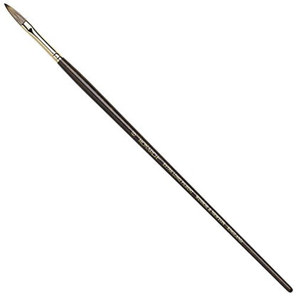 Winsor & Newton Monarch Filbert Long Handle Brush, X-Long, Size 6 - size: #6, style: Extra Long Filbert