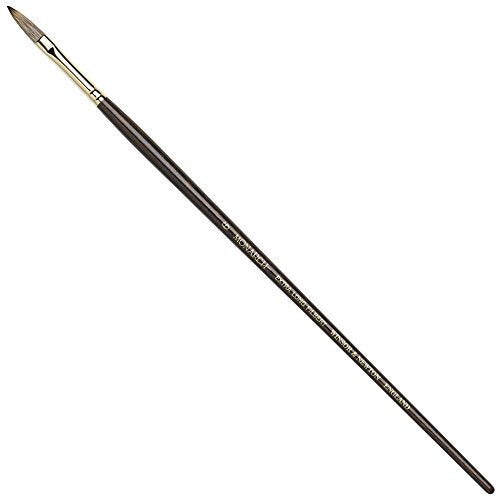 Winsor & Newton Monarch Filbert Long Handle Brush, X-Long, Size 6 - size: #6, style: Extra Long Filbert