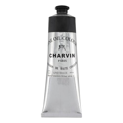 Charvin Professional Artist Quality Oil Paints, Natural Color Themed Hues, Grey Shade 150 ml - color: Grey Shadow