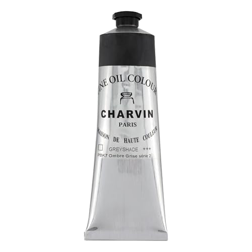 Charvin Professional Artist Quality Oil Paints, Natural Color Themed Hues, Grey Shade 150 ml - color: Grey Shadow