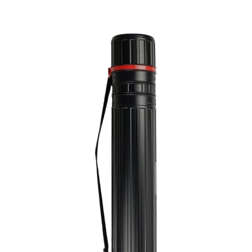 Colaxi Expandable Poster Tube with Shoulder Strap, 17.7-28.3 in Telescoping Drawing Tube for Artwork and Document Storage, Black