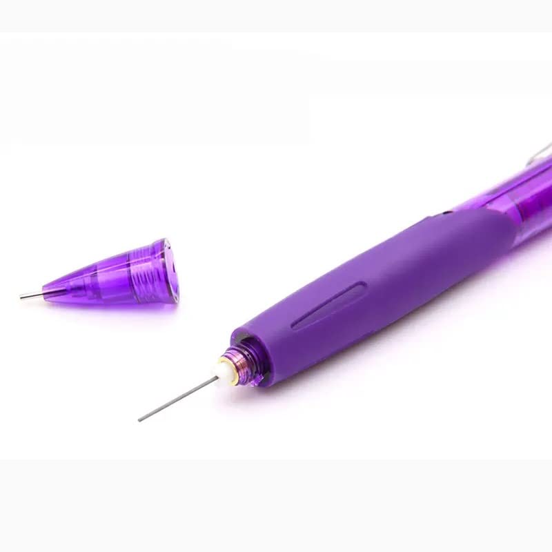 Automatic pencil student side press movable with rotating eraser 0.5mm writing not easy