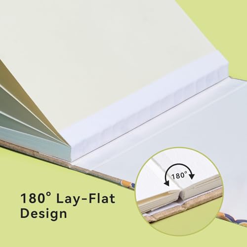 Arrtx Watercolor Sketchbook, A5 8.3 x 5.9 Inch 100% Cotton Cold Press, 300gsm/140lb, Acid-Free, Double-Sided Textured Surface, 24 Sheets for Painting, Sketching & Mixed Media - size: 8.3 x 5.9 inch