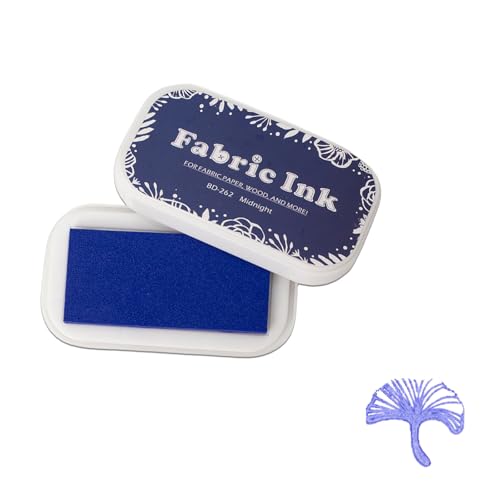 Ink Pads for Rubber Stamps, Stamp Pad for Fabric Wood Paper Stamping, Washable Fingerprint Thumbprint Ink Pad, Craft Ink Pad Stamps Partner DIY Color (Blue) - color: Blue