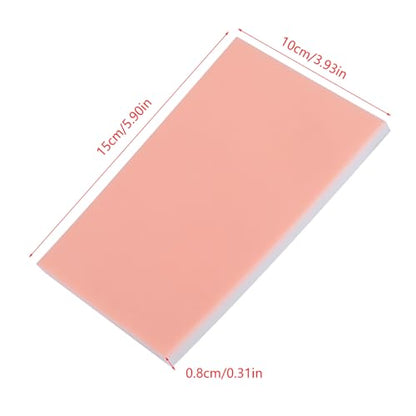6" x 4" Rubber Carving Block, Soft and Easy to Carve Rubber Block for Printmaking, Stamp Making, DIY Crafting, Scrapbook, Painting (Pink) - color: pink