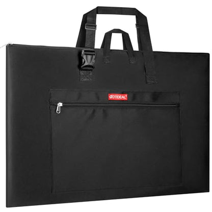 GOTIDEAL Large Art Portfolio Bag, 24x36 Inches Waterproof Art Portfolio Case with Shoulder & Handle Carry, Storage Carrying Bag for Professional Artwork Sketch Drawing Canvas Photography Poster - size: 24"x36"