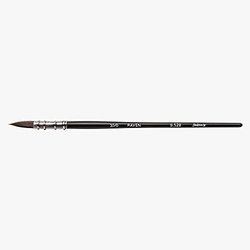 Jackson's: Raven: Synthetic Brush: Mop: Size 10/0 - color: Mop, size: 10/0