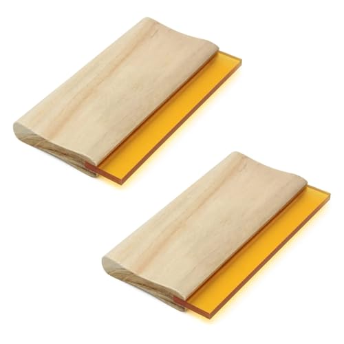2pcs Single Ink Scraper Tools Silk Screen Printing Press Squeegee