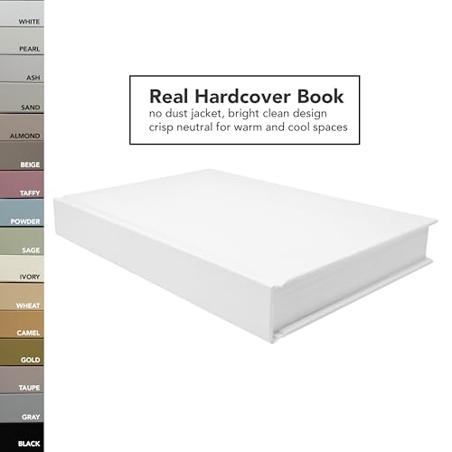 Personalized CovoBook | Choose Custom Text Title Name Lettering Font | Real Hardcover, Blank Inside | Sketch Art Notebook Journal Wedding Guestbook | Home or Office Decor Shelf Table Accessory