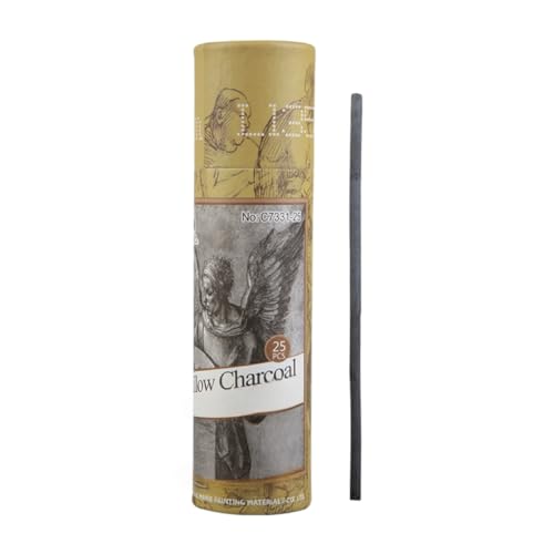 YYMIYU Drawing Pencils Set, Art Sketching Pencils Charcoal Set (Charcoal Sticks 4-5 mm 25pcs 25) - style: Charcoal Sticks 4-5 mm 25pcs 25