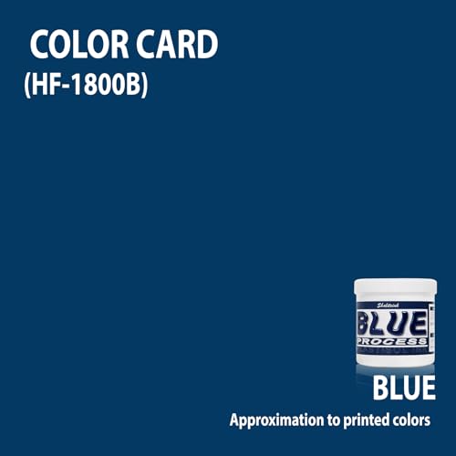 Shaliteink® Screen Printing Plastisol Ink Process Blue - Highly Opaque Screen Printing Ink for Cotton, Polyester and Other Fabrics (16oz.) - color: Process Blue, size: 16 fl oz