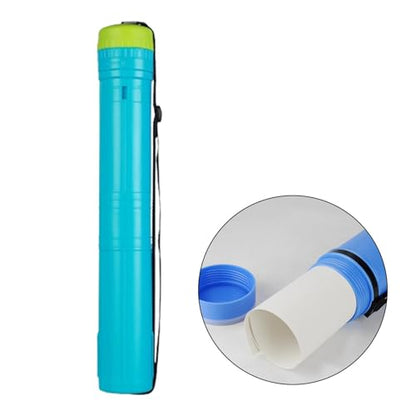 Expandable Poster Tube Telescoping Document Storage Tube with Strap Multifunctional Art Painting Tube for Pictures Scrolls