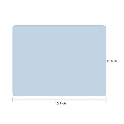 Silicone Placemats, Food-Grade Non-Slip Waterproof, Dining, Stain Resistant, Countertop Protector, Kitchen Counter Mat, Heat Resistant, Baking mat Dishwasher Safe (15.7x11.8Inch-4pack, Blue) - color: Blue, size: 15.7x11.8Inch-4pack
