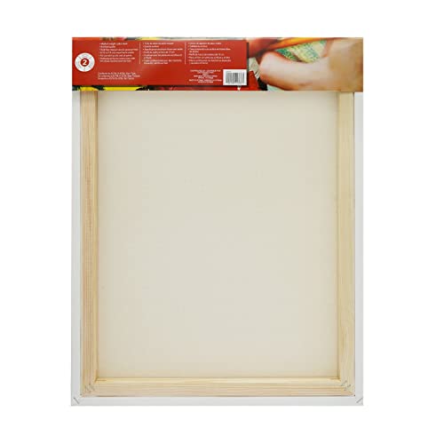 Artist's Loft 24" x 36" Level 2 Gallery Wrapped Traditional Canvas - Archival, Acid Free Cotton Canvas for Paint, Acrylic, & Oils - Bulk 12 Pack - size: 16 x 20