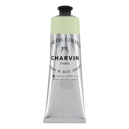 Charvin Professional Artist Quality Oil Paints, Natural Color Themed Hues, Water Green 150 ml - color: Water Green