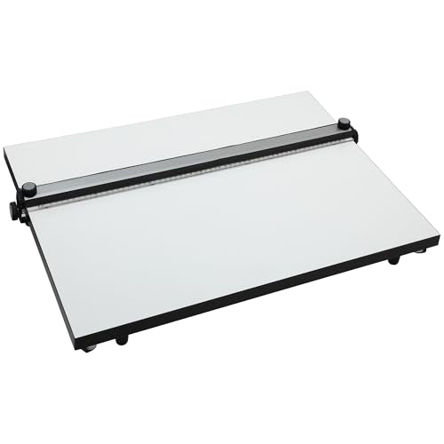 Acurit PXB 23” x 31” Drawing Board for Artists and Designers - Portable Workspace for Drawing, Sketching, Drafting, Painting - Fixed Angled Laminated Surface with Ruler and Parallel Motion Bar - size: 23x31"