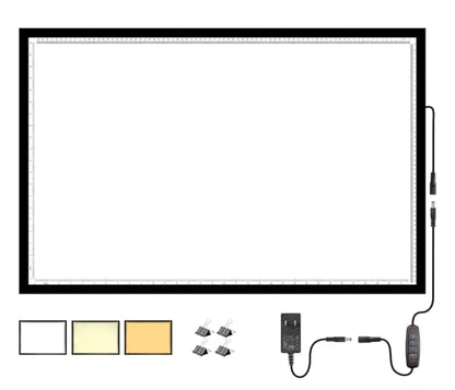WELZK 7000 Lux A1 Light Pad for Diamond Painting, 2.9ft x 1.9ft Extra Large 3-Colors Lightbox. 10 Levels/Stepless Dimming for Tracing, Drawing, etc - style: A1 3-Colors