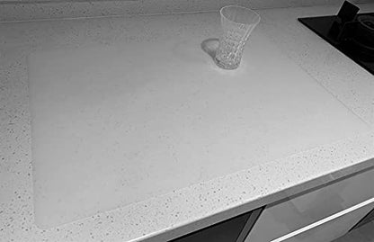 Home Essential, Supmat XL, Super Versatile Extra Large and Thick Heat Resistant Silicone Mat, Counter Mat (Frosted Transparent) - color: Frosted Transparent, size: X-Large