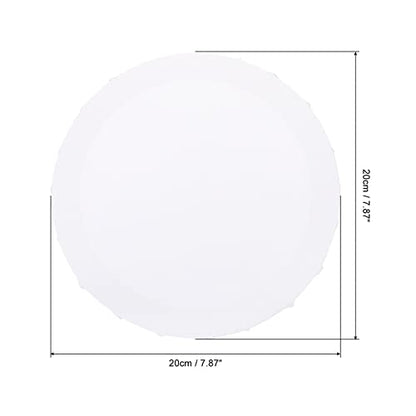 PATIKIL Paint Canvases Panel for Painting, 2 Pack 8x8 Inch Round Wood Frame Stretched Blank Art Board Panels for Acrylic, Oil, Tempera Painting, White - size: 8x8 Inch