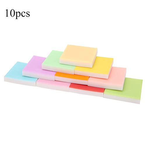 Rubber Stamp Carving Blocks, 10pcs Double Layer with Bright Full Colors, DIY Stamp Making Kit, Handcraft Stamps for Carv