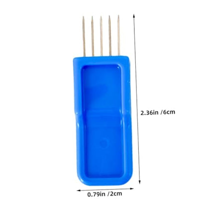 Housoutil 2pcs Pin Texture Brush for Clay Pottery Scoring Tool Kit Clay Texture Roller for Adults Beginners Pottery Tools Set