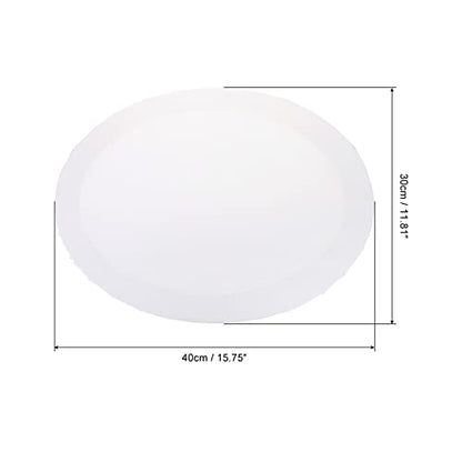 PATIKIL Paint Canvases Panel for Painting, 4 Pack 12x16 Inch Oval Wood Frame Stretched Blank Art Board Panels for Acrylic, Oil, Tempera Painting, White - size: 12x16 Inch