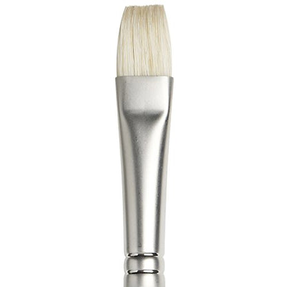 Winsor & Newton Artists' Oil Hog Paint Brush, Long Handle Size 8, Bright - size: #8, style: Bright
