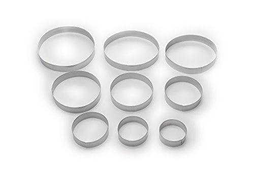 Fox Run, 1 x 6 x 6 inches, Round Cookie Cutter Set - color: Round Cookie Cutter Set