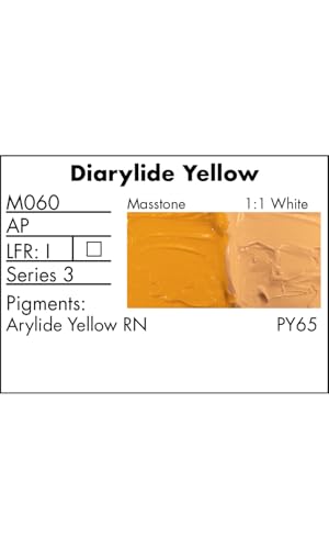 Grumbacher Max Water Miscible Oil Paint, 37ml/1.25 oz, Diarylide Yellow - color: Diarylide Yellow