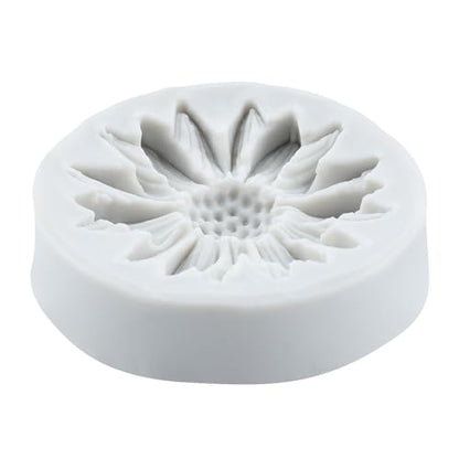 Sunflower Clay Mold Flower Silicone Molds Chrysanthemum Mold for DIY Crafts Air Dry Polymer Clay Plaster Jewelry Making Epoxy Resin Casting - color: Style A