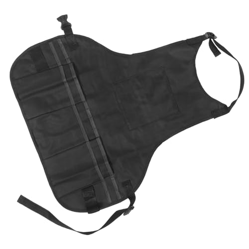 MAGICLULU Adjustable Art Apron Tool Storage Black Waterproof Painting Work Apron for Artists Suitable for Men and Women for Crafts and Cooking