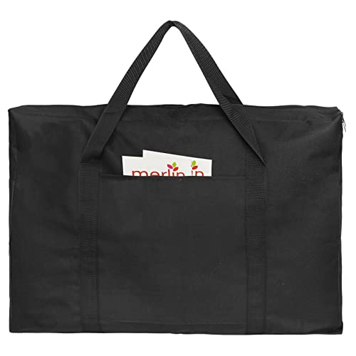 Cupohus 19" x 25" Lightweight Art Portfolio Bag (Edition 2.0) with Outer Pockets and Handle, Student Carry Transport Storage Bag for 18" x 24" Artworks - size: 19" x 25"