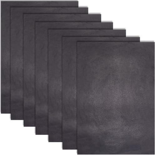 100 Sheets 11.7 x 8.3 Inch Black Transfer Paper Carbon Tracing Paper Rectangle Graphite Canvas Transferring Crafts Pages Accessories for DIY Making Woodworking Drawing Board Art Projects - color: Black