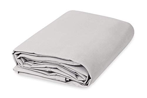 CCS Cotton Canvas Fabric (10oz) – Heavy Duty Duck Cloth for Apparel, Bags, Upholstery, Crafts & Decor – Reusable & Washable Cotton Canvas Bolt (5-Yard, White) - color: White