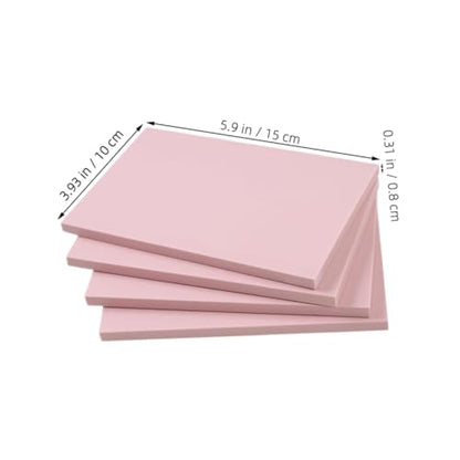 SHINEOFI 4pcs Carving Blocks Linoleum Printing Carving Block Stamp Making Material