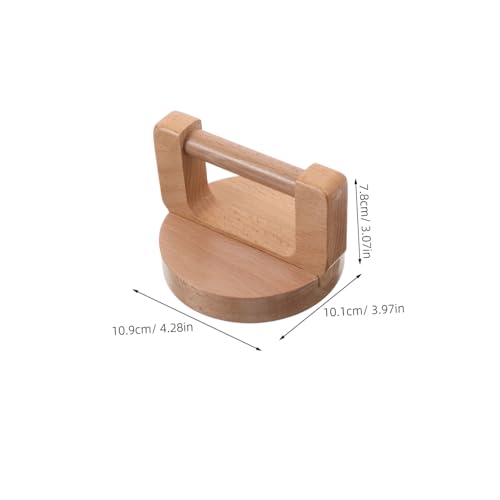 JOINPAYA Wood Baren for Printmaking with Ergonomic Handle and Wiping Cloth, Linocut Press Tool for Block and Screen Printing, Handheld Printmaking Burnisher for Artists and Craft Makers