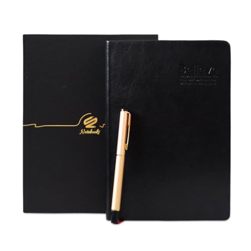 Lemical 720 Pages Thick Journal with Gift Box & Pen, Thick Leather Journal Notebook Writing Journal Notebook With Pen & Gift Box Lined Paper Travel Diary Ideal Gift for Anniversary Birthday Holiday - size: Large with gift box & pen - Believe