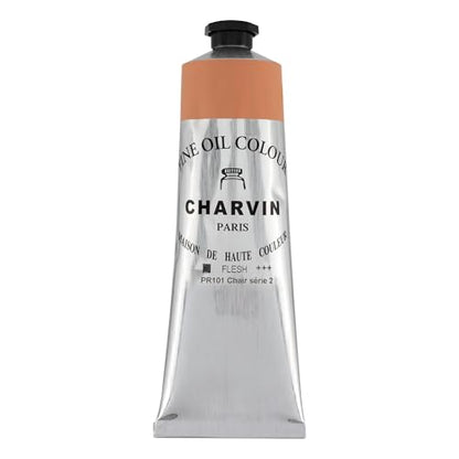 Charvin Extra Fine Oil Paint 150 mL Tube Flesh – Professional Artist Oil Color, Archival Quality, Smooth Finish, Nature-Inspired Tone - color: Flesh