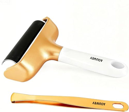 AOUWEY Brayer Roller & Mat Tweezers Remover Tool Set | For Manually Rolling, For Applying Adhesive